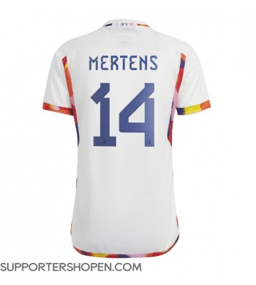 Belgien Dries Mertens #14 Borta Matchtröja VM 2022 Kortärmad